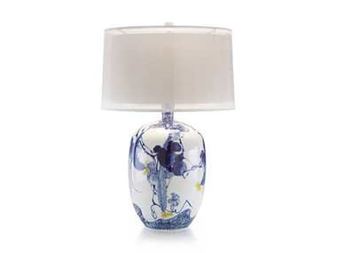 John Richard Gardens Blue Asian Table Lamp JRJRL8854