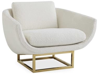 Jonathan Adler Beaumont 38" Gold Fabric Accent Chair JON27701