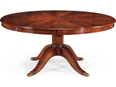 Jonathan Charles Buckingham Round Wood Antique Mahogany Dining Table JC49307066DMAH