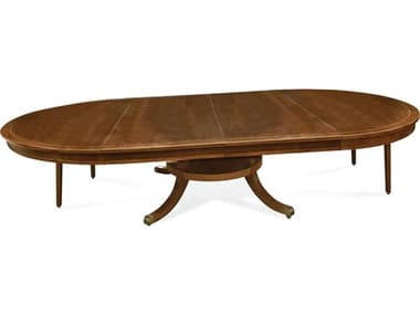 Jonathan Charles Churchman Oval Wood English Mahogany Dining Table JC540009134LCMM