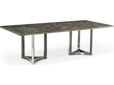 Jonathan Charles Gatsby Rectangular Wood Grey Natural Eucalyptus Dining Table JC50026196LEGN