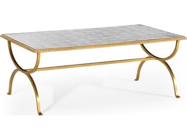 Jonathan Charles Luxe Gilded Iron 52 x 30 Rectangular Coffee Table JC494060GGES