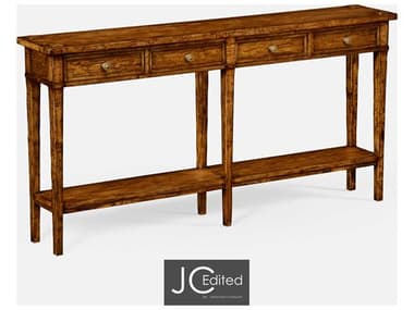 Jonathan Charles Jc Casual Rectangular Wood Country Farmhouse Walnut Console Table JC491083CFW