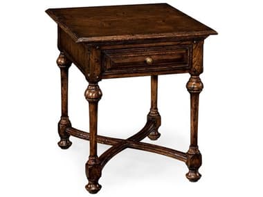 Jonathan Charles Jc Casual Square Wood Dark Brown Tudor Oak End Table JC493371TDO