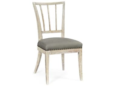 Jonathan Charles William Yeoward Collected Acacia Wood Gray Upholstered Side Dining Chair JC530204SCWAA