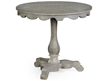 Jonathan Charles William Yeoward Collected 31" Round Wood Greyed Oak Dining Table JC530020GYO