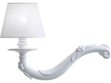 Karman Deja-vu 12" Tall 1-Light Glossy White LED Wall Sconce KAMAP62745BV11