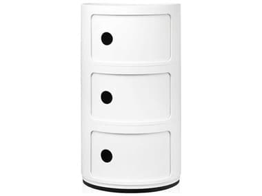 Kartell Componibili White Three-Door File Cabinet KAR496703