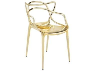 Kartell Masters Metallic Gold Dining Arm Chair KAR5864GG