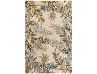 KAS Rugs Sparta Ivory Tropical Branches Area Rug KG3126