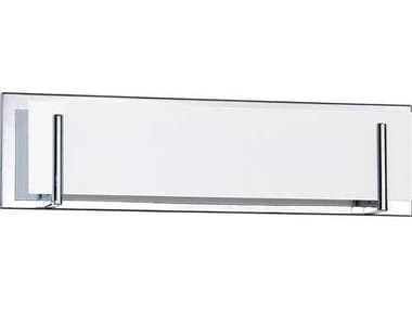 Kendal Aurora Chrome with White Glass 4 - Light Vanity Light KENVF2400WH4LCH