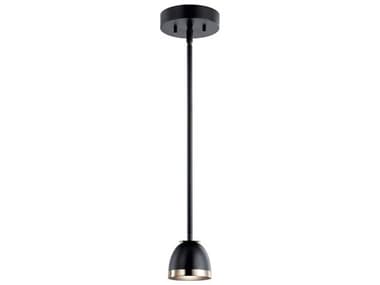 Kichler Baland 5" 1-Light Black LED Bowl Dome Mini Pendant KIC52419BKLED