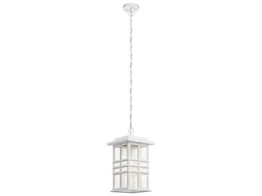 Kichler Beacon Square 1 - Light Glass Outdoor Hanging Light KIC49833WH
