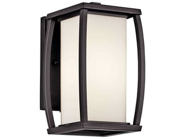 Kichler Bowen 1 - Light 10'' High Glass Outdoor Wall Light KIC49336AZ