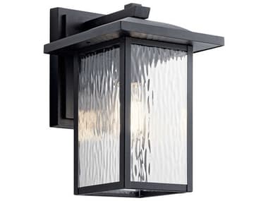 Kichler Capanna 1 - Light 13'' High Glass Outdoor Wall Light KIC49925BKT