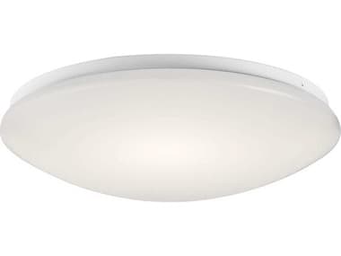 Kichler Ceiling Space 16" 1-Light White LED Bowl Round Flush Mount KIC10761WHLED