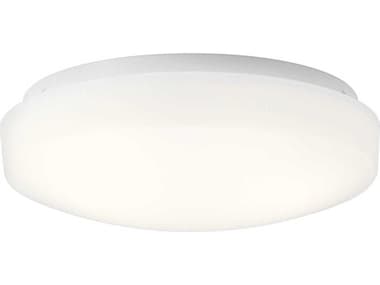 Kichler Ceiling Space 10" 1-Light White LED Bowl Round Flush Mount KIC10766WHLED