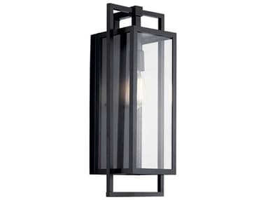 Kichler Goson 1 - Light 20'' High Glass Outdoor Wall Light KIC59087BK