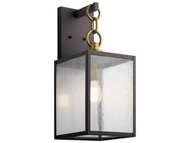 Kichler Lahden 1 - Light 22'' High Glass Outdoor Wall Light KIC59007WZC