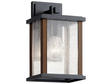 Kichler Marimount 1 - Light 11'' High Glass Outdoor Wall Light KIC59016BK