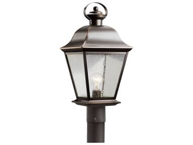 Kichler Mount Vernon 1 - Light Glass Outdoor Post Light KIC9909OZ