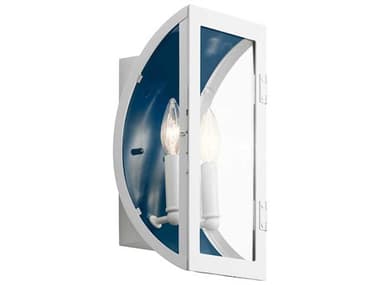 Kichler Narelle 2 - Light 7'' Glass Outdoor Wall Light KIC49286WH