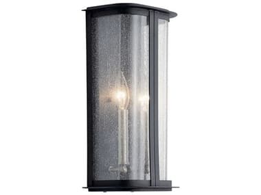 Kichler Timmin 2 - Light 14'' High Glass Outdoor Wall Light KIC59091DBK