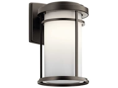 Kichler Toman 1 - Light 14'' High Glass LED Outdoor Wall Light KIC49687OZL18