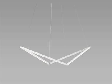 Koncept Z-bar 34" Matte White LED Geometric Linear Island Pendant KONZBP16BSWMWTCNP
