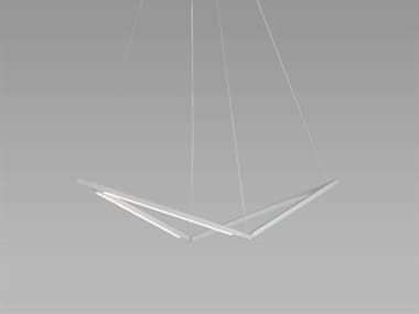 Koncept Z-bar 34" Silver LED Geometric Linear Island Pendant KONZBP16BSWSILCNP