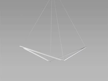 Koncept Z-bar 48" Silver LED Geometric Linear Island Pendant KONZBP24BSWSILCNP