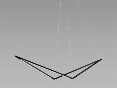 Koncept Z-bar 48" Matte Black LED Geometric Linear Island Pendant KONZBP24BSWMTBCNP