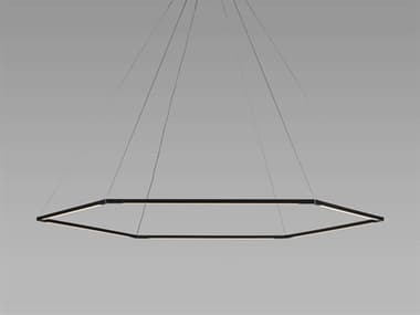 Koncept Z-bar 51" Matte Black LED Geometric Linear Pendant KONZBP24HSWMTBCNP
