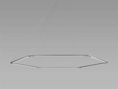 Koncept Z-bar 51" Silver LED Geometric Linear Pendant KONZBP24HSWSILCNP