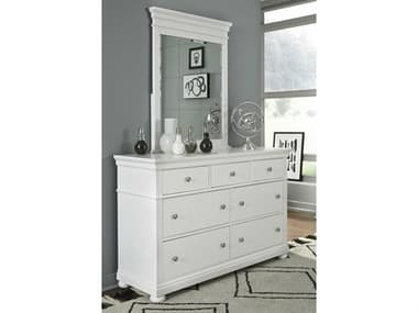 Legacy Classic Furniture Canterbury Seven-Drawer Double Dresser with Wall Mirror Set LC98151100SET
