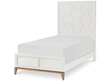 Legacy Classic Chelsea By Rachael Ray White With Gold Accents Hardwood Wood Twin Panel Bed LCN78104103K