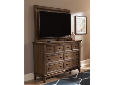 Legacy Classic Furniture Forest Hills Six-Drawer Double Dresser with TV Frame Set LC86201200SET2