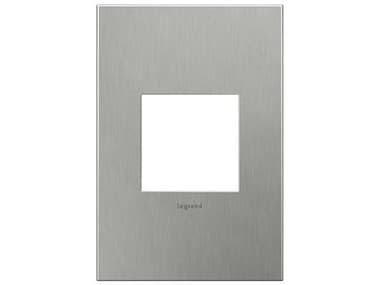 Legrand Cast Metals Brushed Stainless Steel One-Gang Wall Plate LGRAWC1G2BS4
