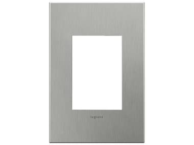 Legrand Cast Metals Brushed Stainless Steel One-Gang and Wall Plate LGRAWC1G3BS4
