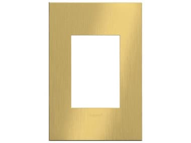 Legrand Cast Metals Brushed Satin Brass One-Gang and Wall Plate LGRAWC1G3BSB4