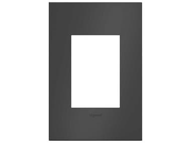 Legrand Cast Metals Satin Black One-Gang and Wall Plate LGRAWC1G3SBL4