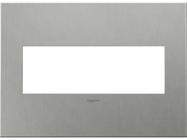 Legrand Cast Metals Brushed Stainless Three-Gang Wall Plate LGRAWC3GBS4