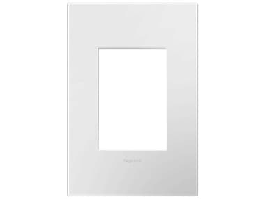 Legrand Plastics Gloss White-on-White One Gang and Wall Plate LGRAWP1G3WHW4