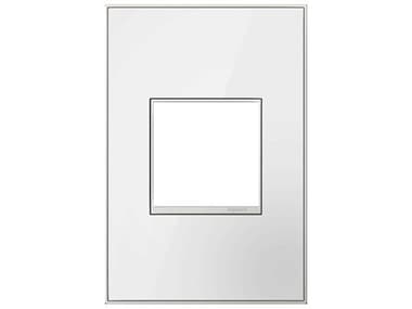 Legrand Real Materials Mirror White One-Gang Wall Plate LGRAWM1G2MW4