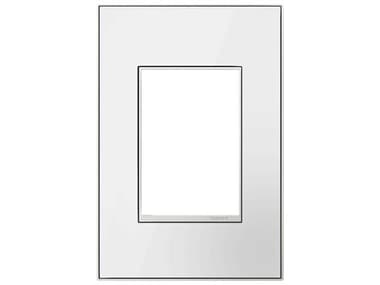 Legrand Real Materials Mirror White-on-White One-Gang and Wall Plate LGRAWM1G3MWW4