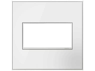 Legrand Real Materials Mirror White Two-Gang Wall Plate LGRAWM2GMW4