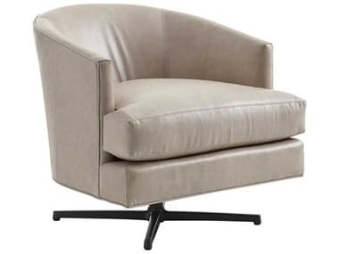 Lexington Leather Swivel Beige Accent Chair LX01765411CSWLL40