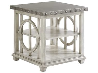 Lexington Oyster Bay 24" Square Metal End Table LX714955