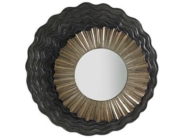 Lexington Shadow Play Burnished Silver 38'' Wide Round Wall Mirror LX010725201