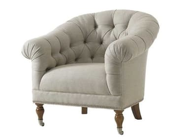 Lexington Twilight Bay Rolling 37" Fabric Tufted Accent Chair LX753211